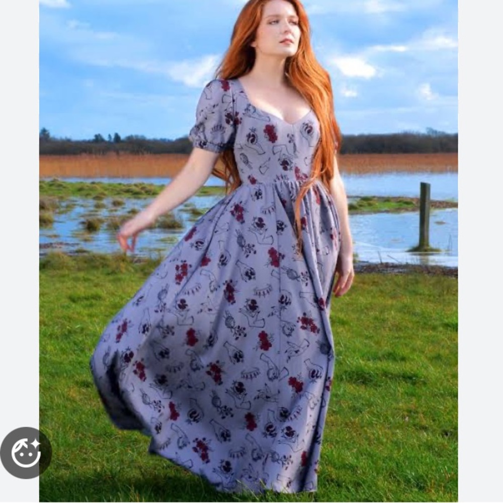 NWT Fall Persephone Print Maxi Dress